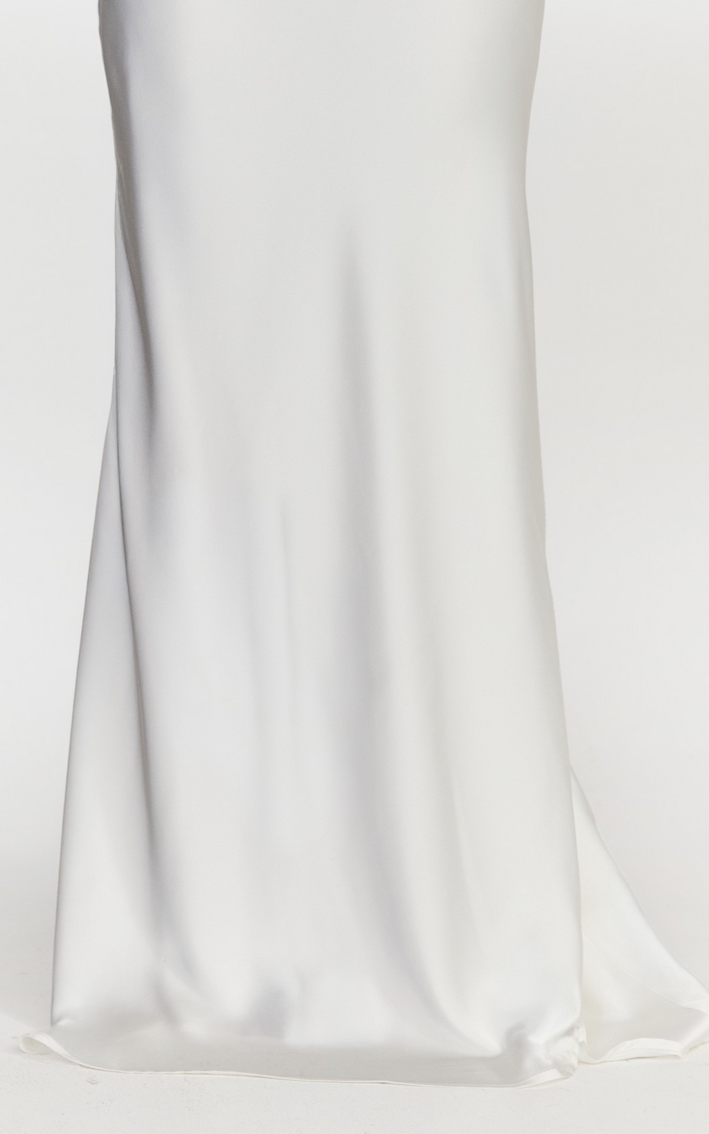 Carrie Maxi Skirt - Bias Cut Skirt With Train in White