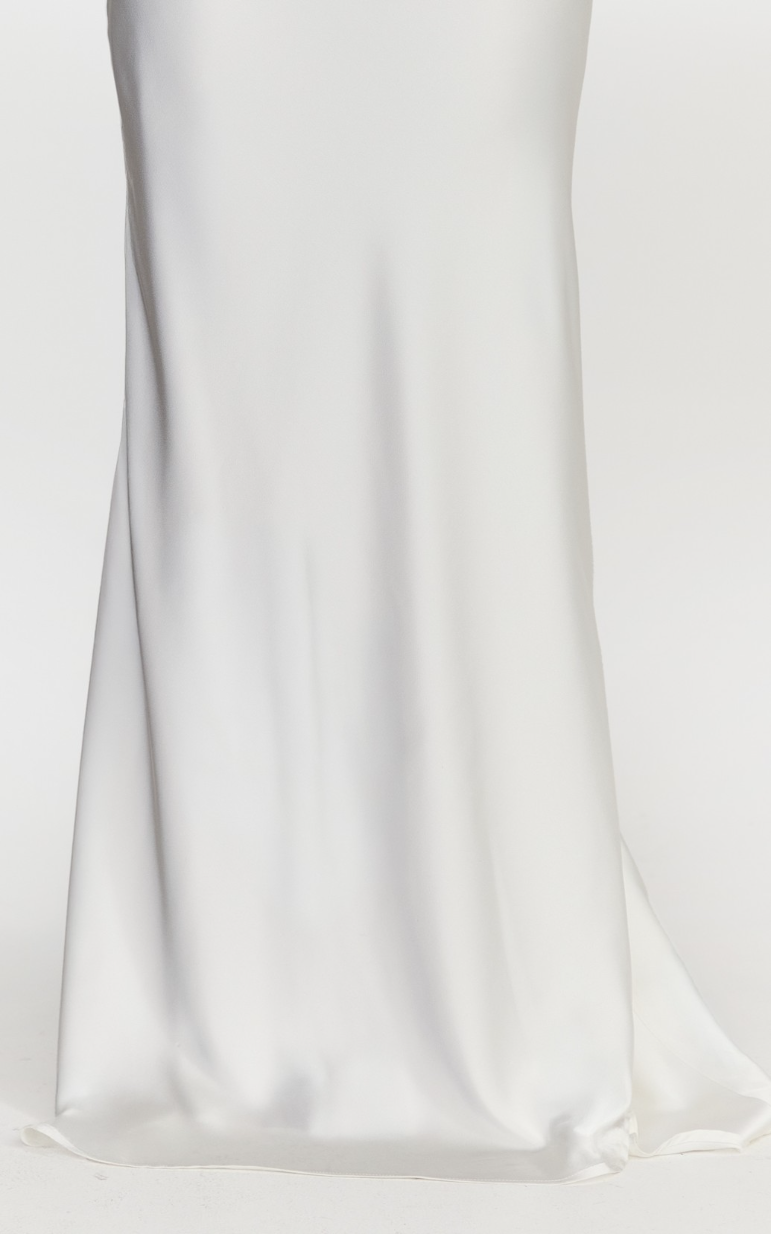 Carrie Maxi Skirt - Bias Cut Skirt With Train in White