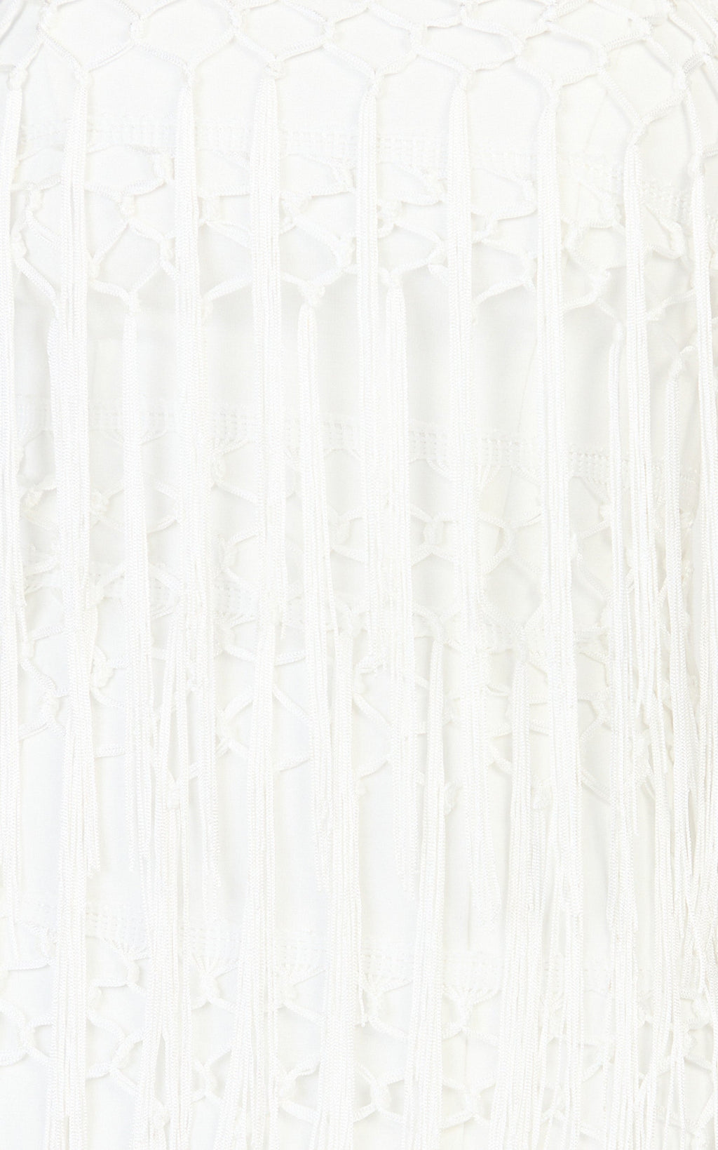 Kyle Mini Dress - Strapless Tassel Bodycon Dress in White
