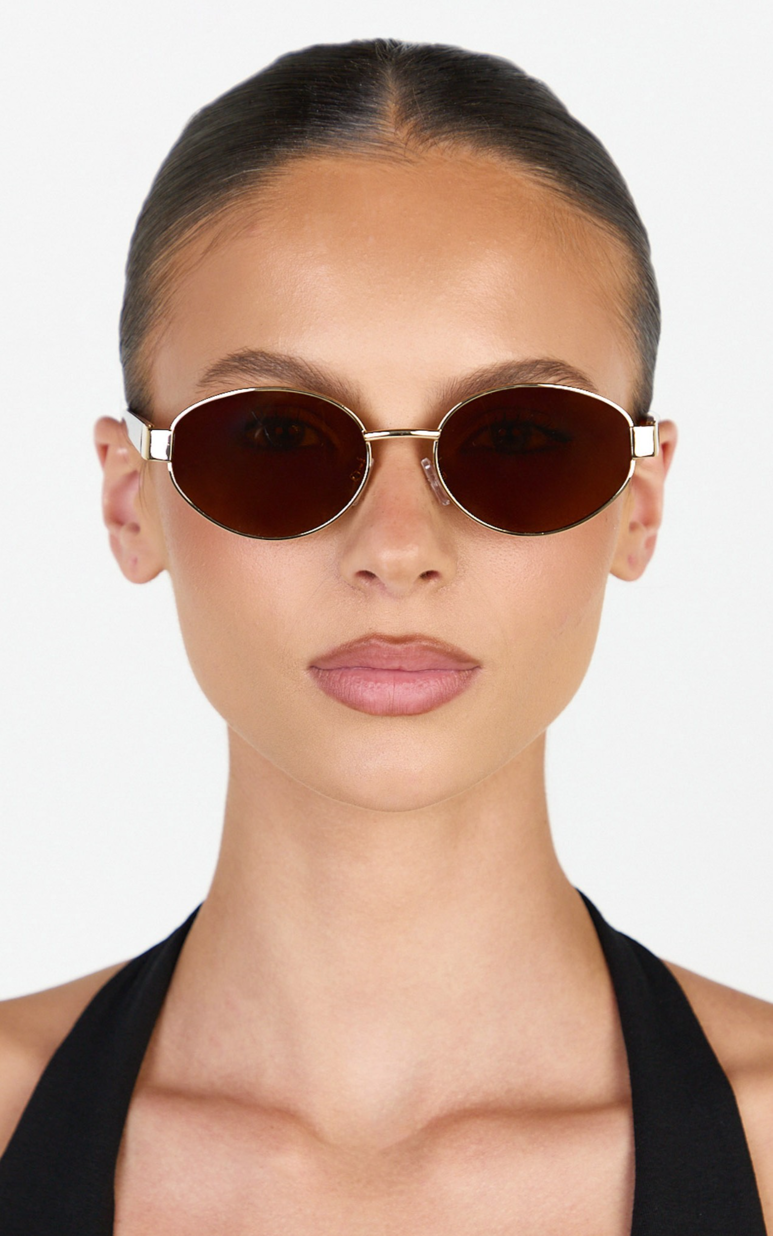 Henrietta Sunglasses - Round Sunglasses in Gold