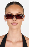 Richelle Sunglasses - Square Sunglasses in Torte