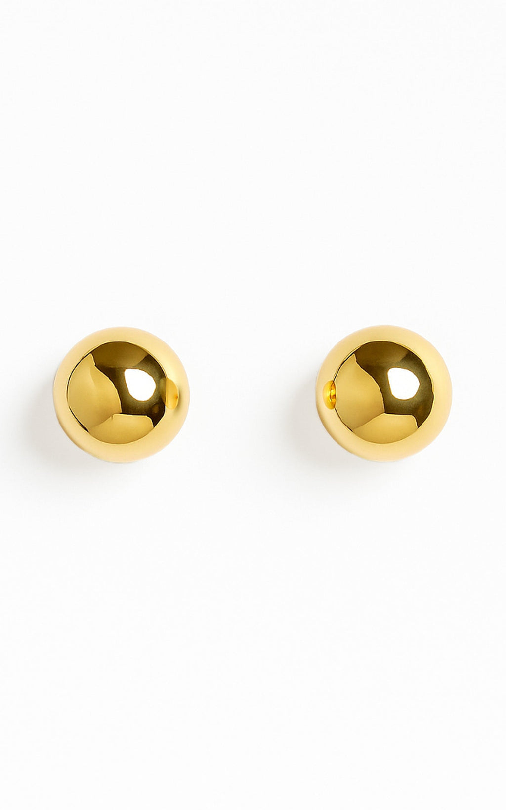 Celeste Circle Stud Earrings in Gold