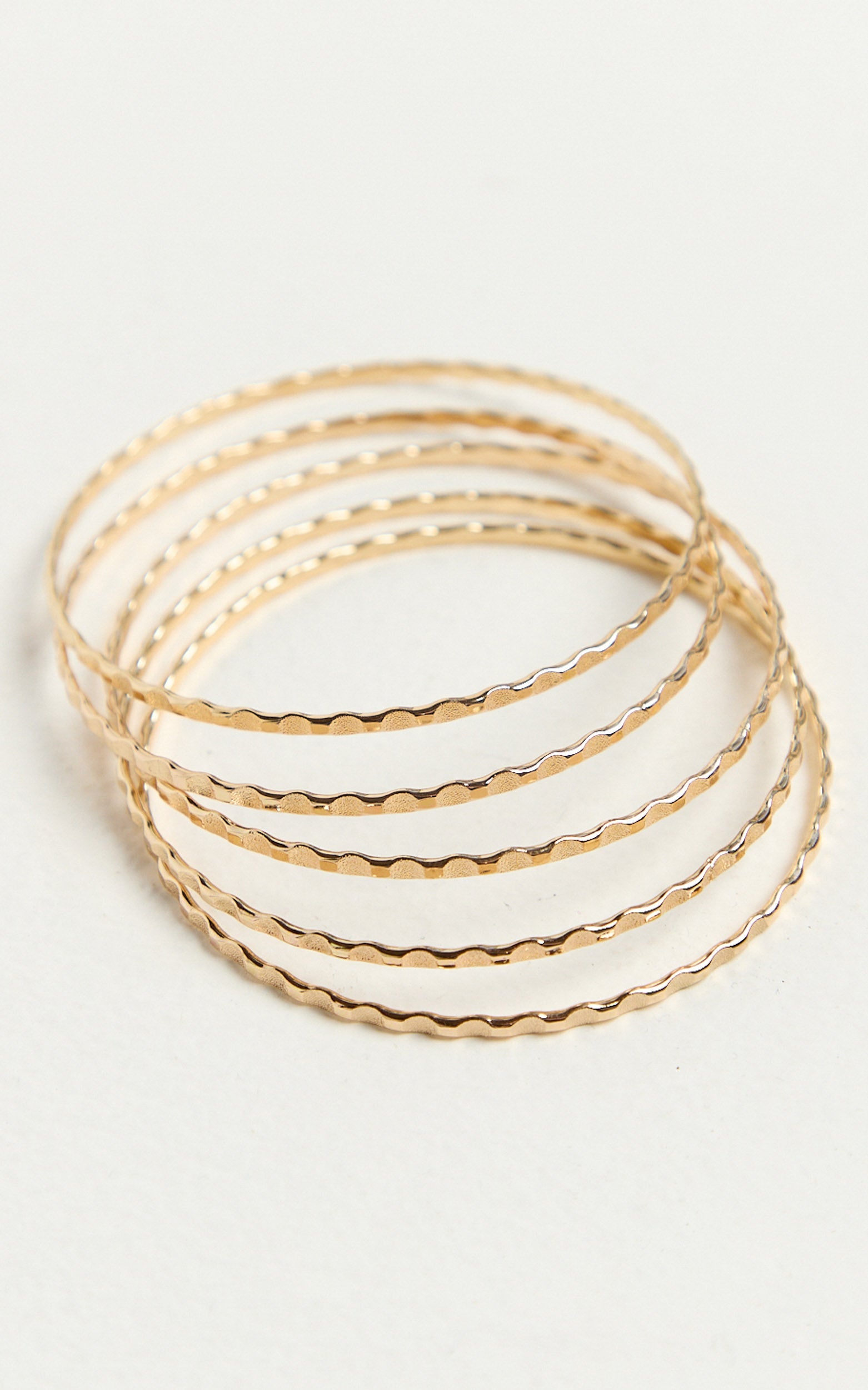 Leanora Bangle - 5 Pack Bangle in Gold