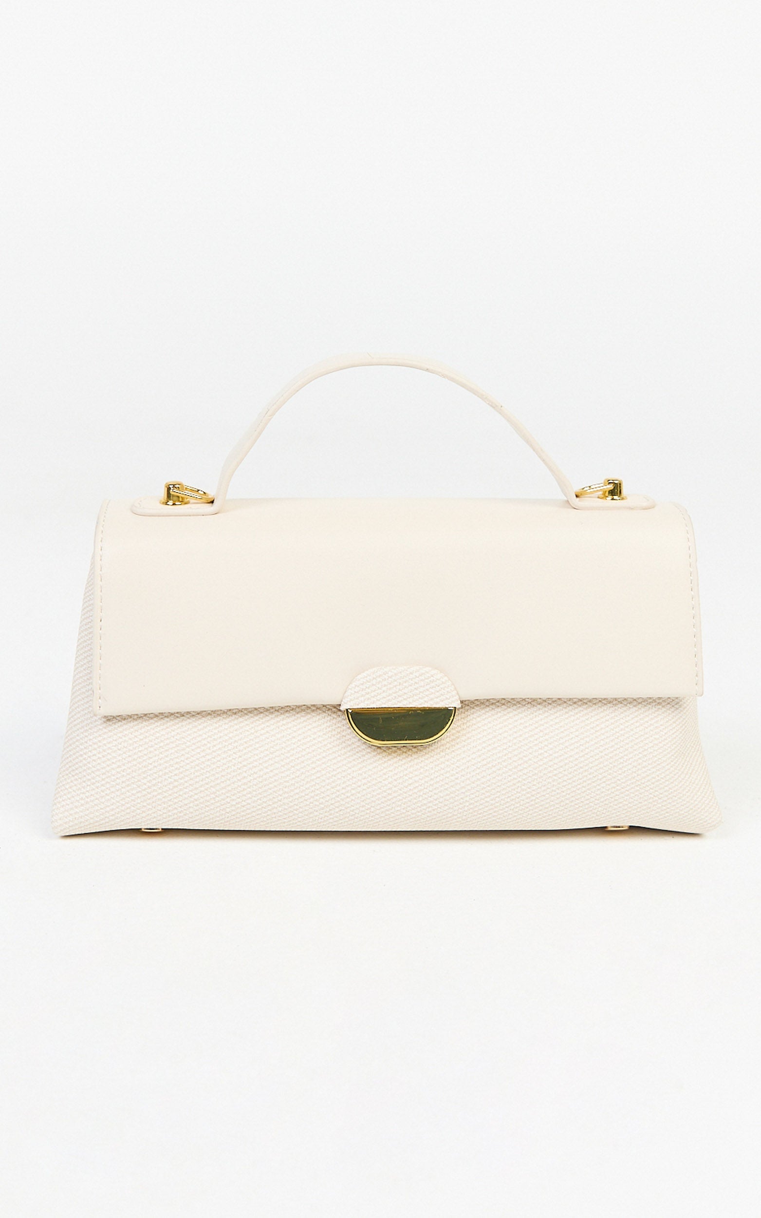 Gabrielle Bag - Top Handle Bag in Cream