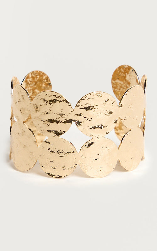Blythe Bracelet - Wide Cuff Bracelet in Gold
