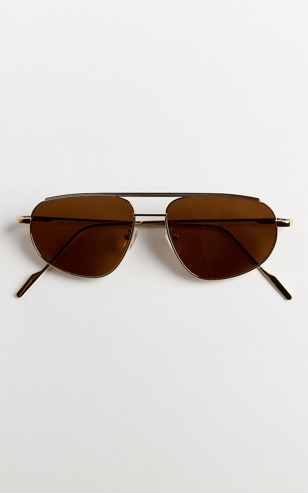 Inez Sunglasses - Square Sunglasses in Gold