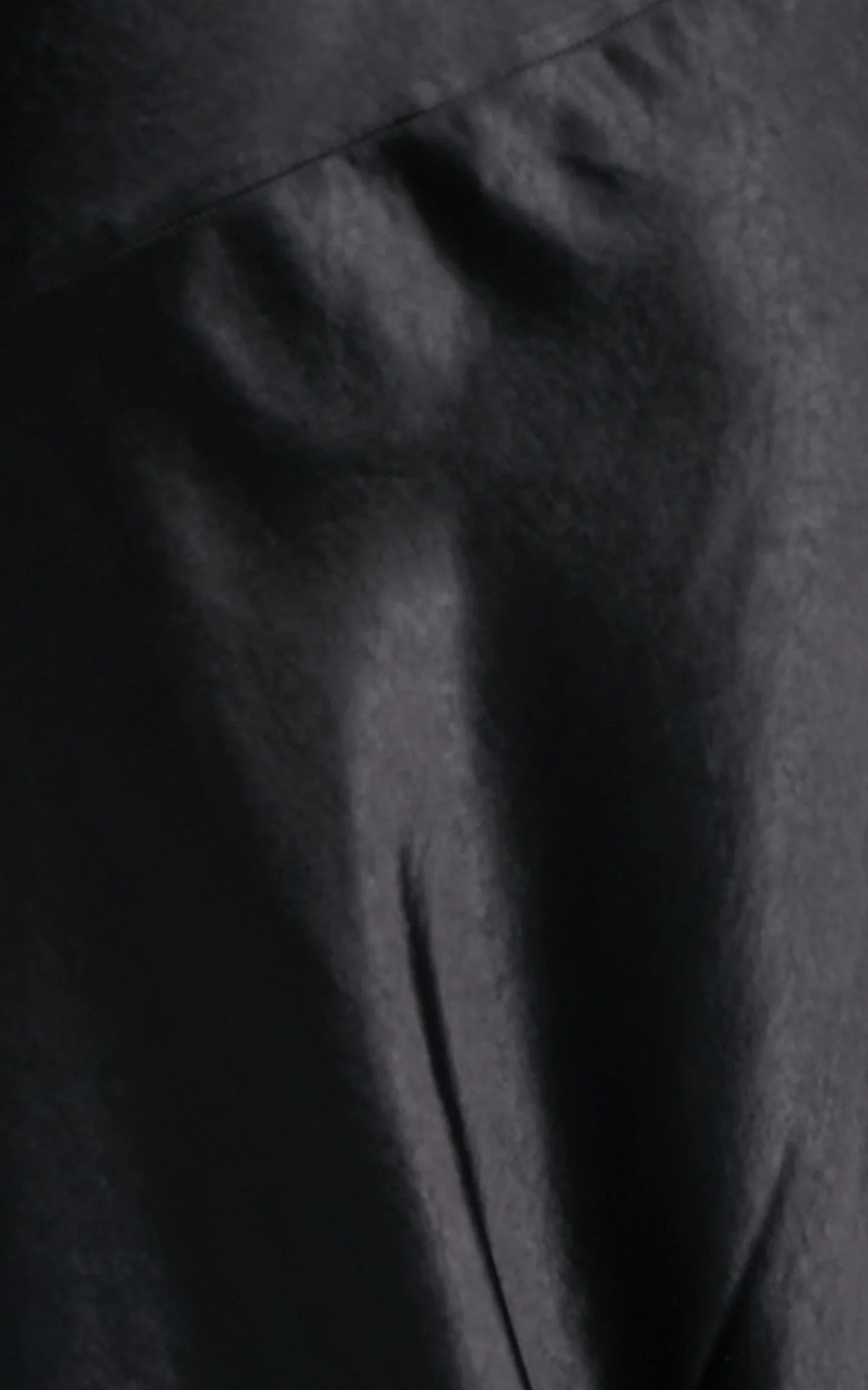 Adilah Maxi Dress - Cowl Neck Satin Dress in Black