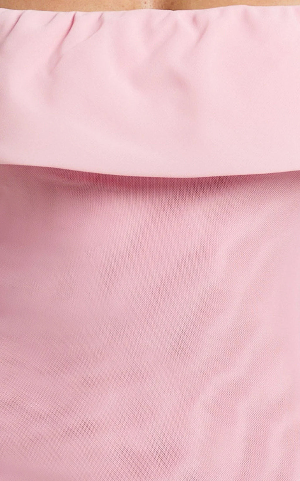 Mirabella Maxi Dress - Off Shoulder Asymmetrical Ruffle Split Dress in Blush