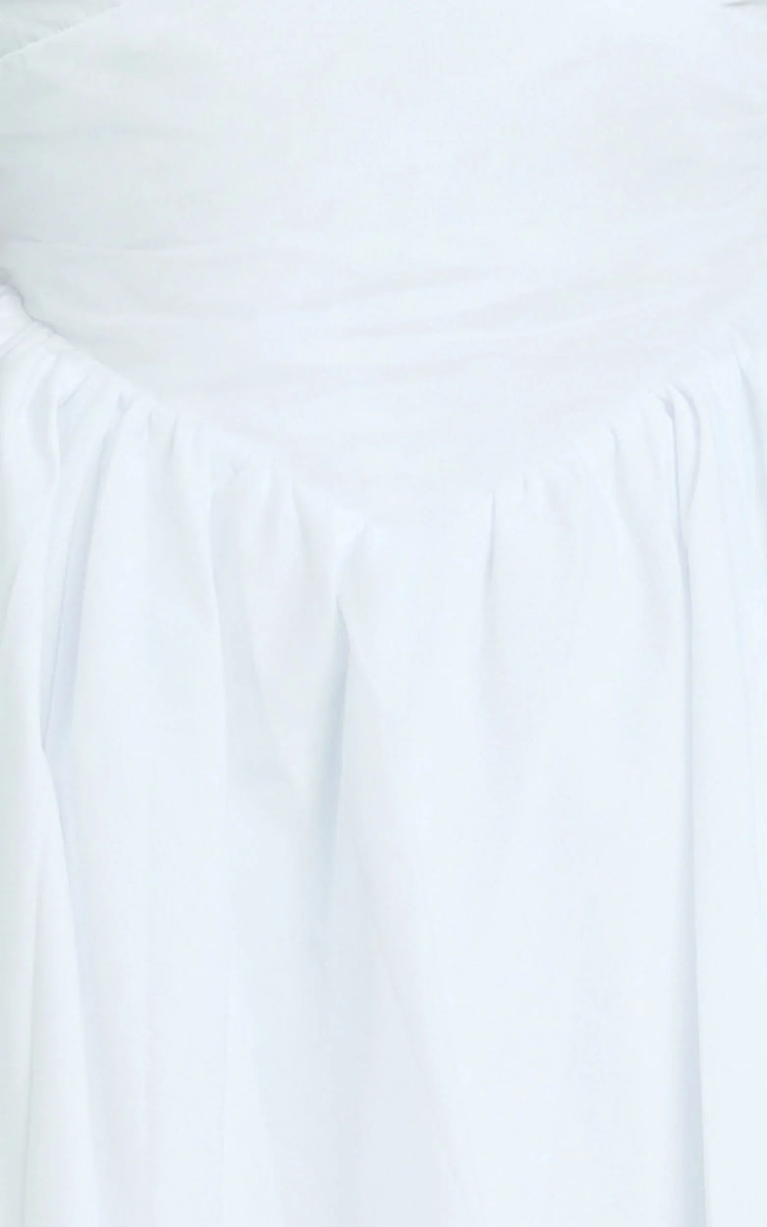 Julie Mini Dress - V Neck Drop V Waist Pleated Dress in White