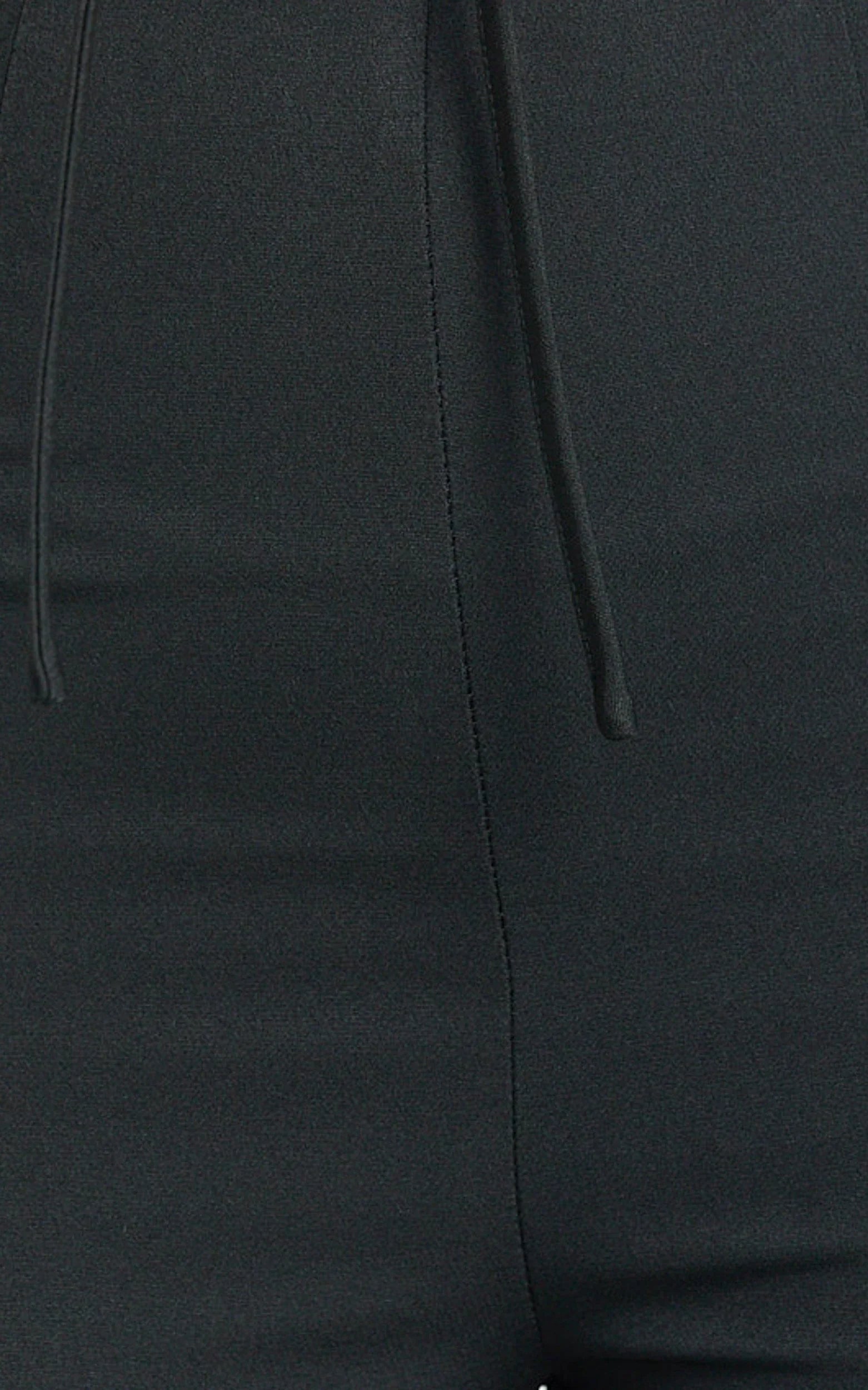 Nola Pants - Mid Waisted Pleated Flare Pants in Black