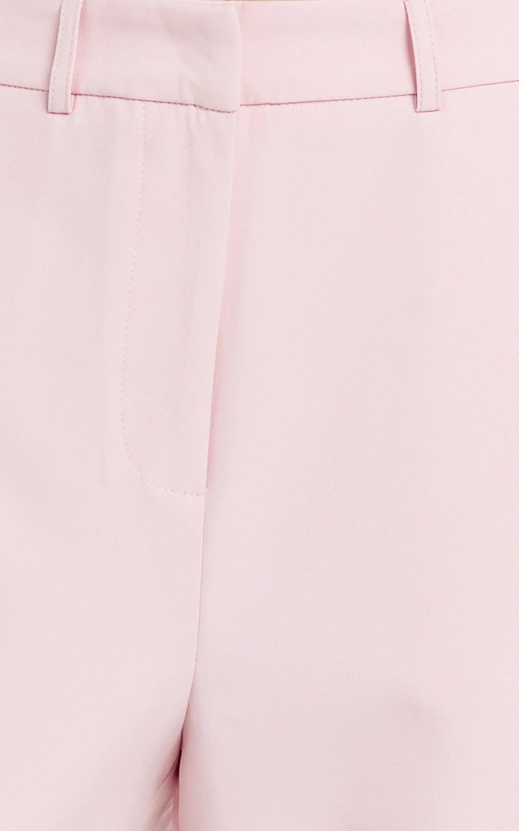 Hermie Pants - High Waisted Cropped Tailored Pants in Pale Pink
