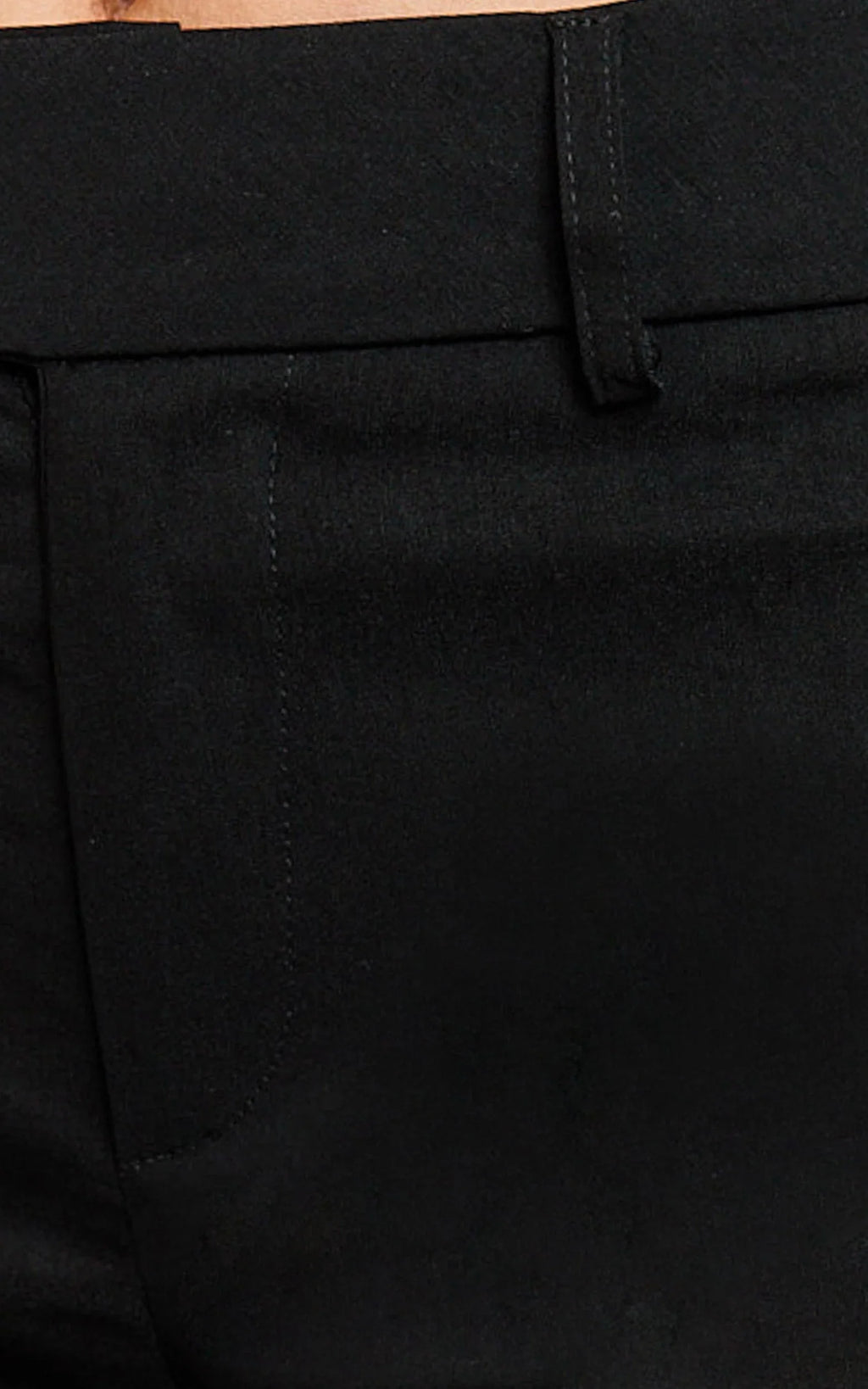 Lindsay Pants - Mid Rise Belted Bootcut Pants in Black