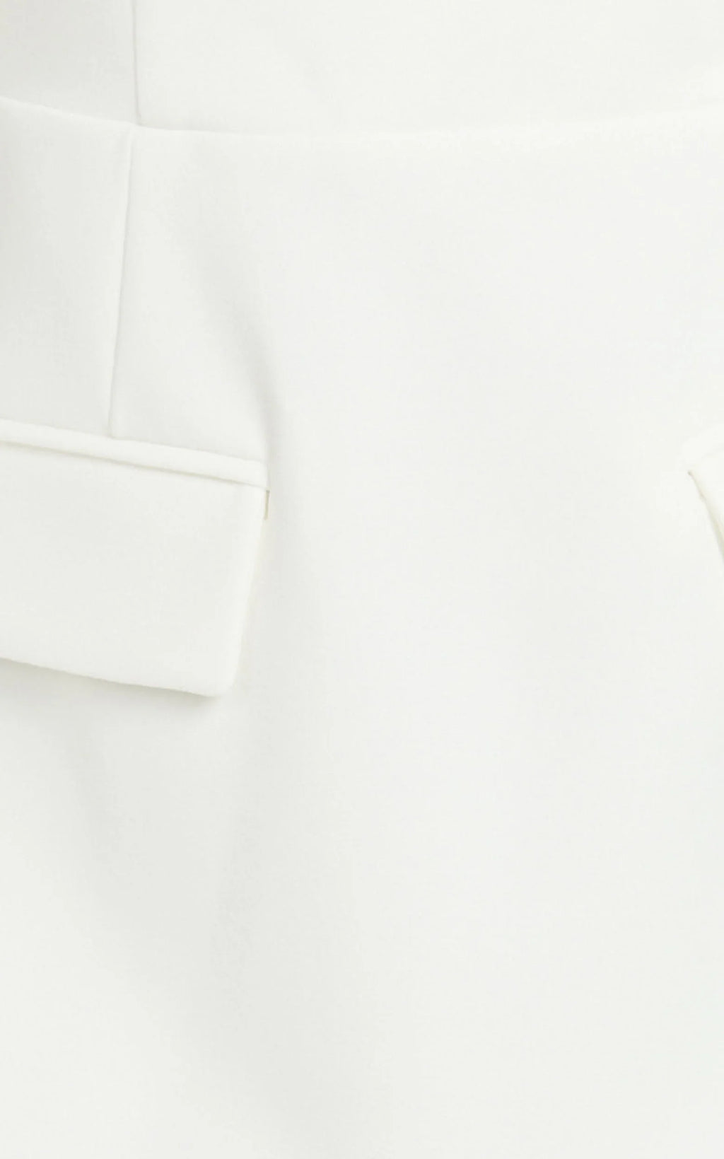 Carlson Mini Dress - High Neck Sleeve Cocoon Skirt Dress in White
