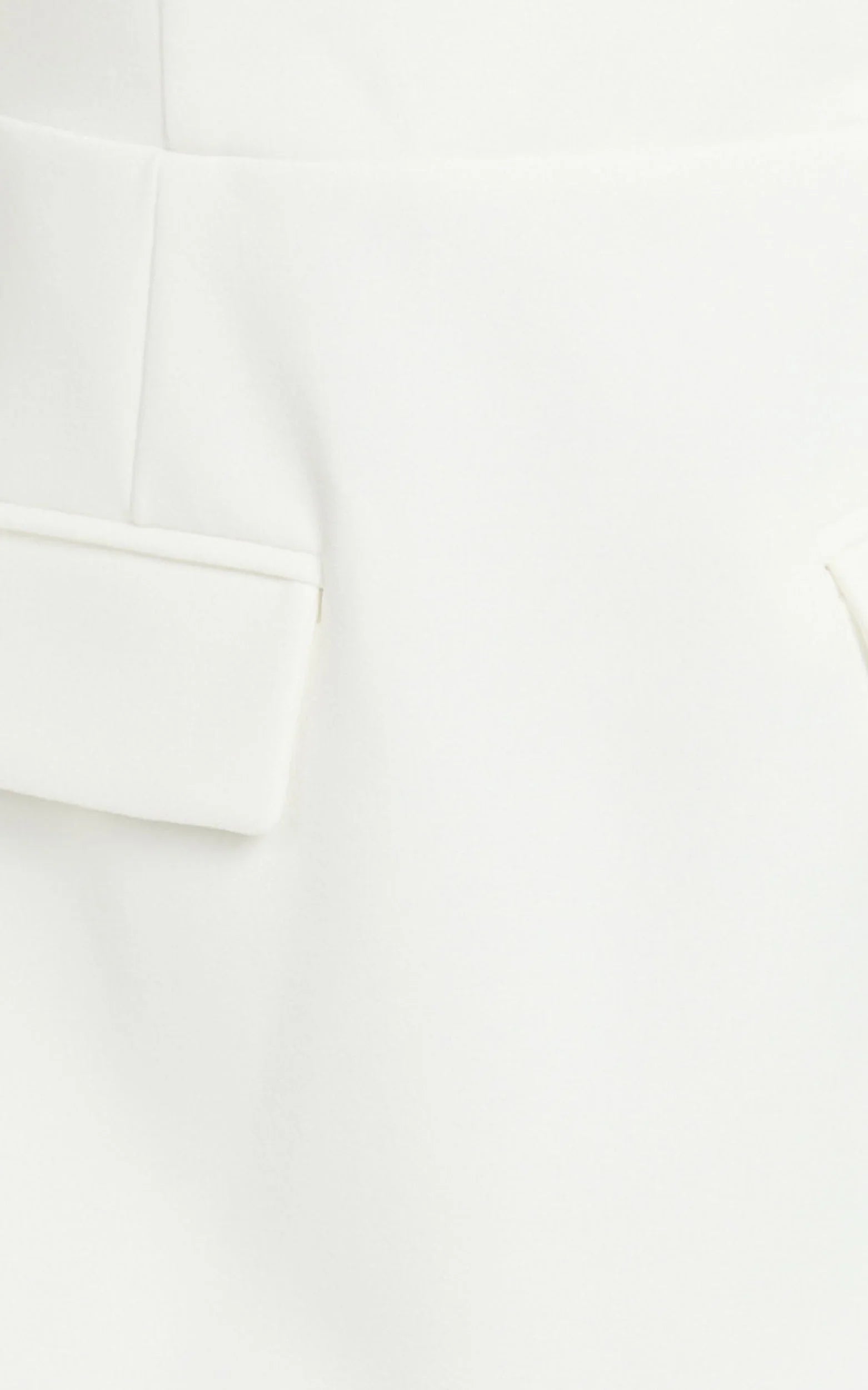 Carlson Mini Dress - High Neck Sleeve Cocoon Skirt Dress in White