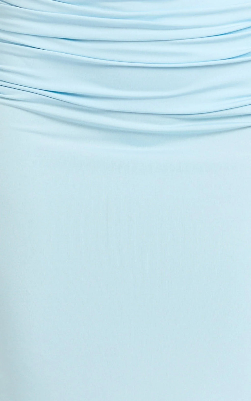 Lizzy Maxi Dress - Backless Ruched Bodycon Dress in Blue