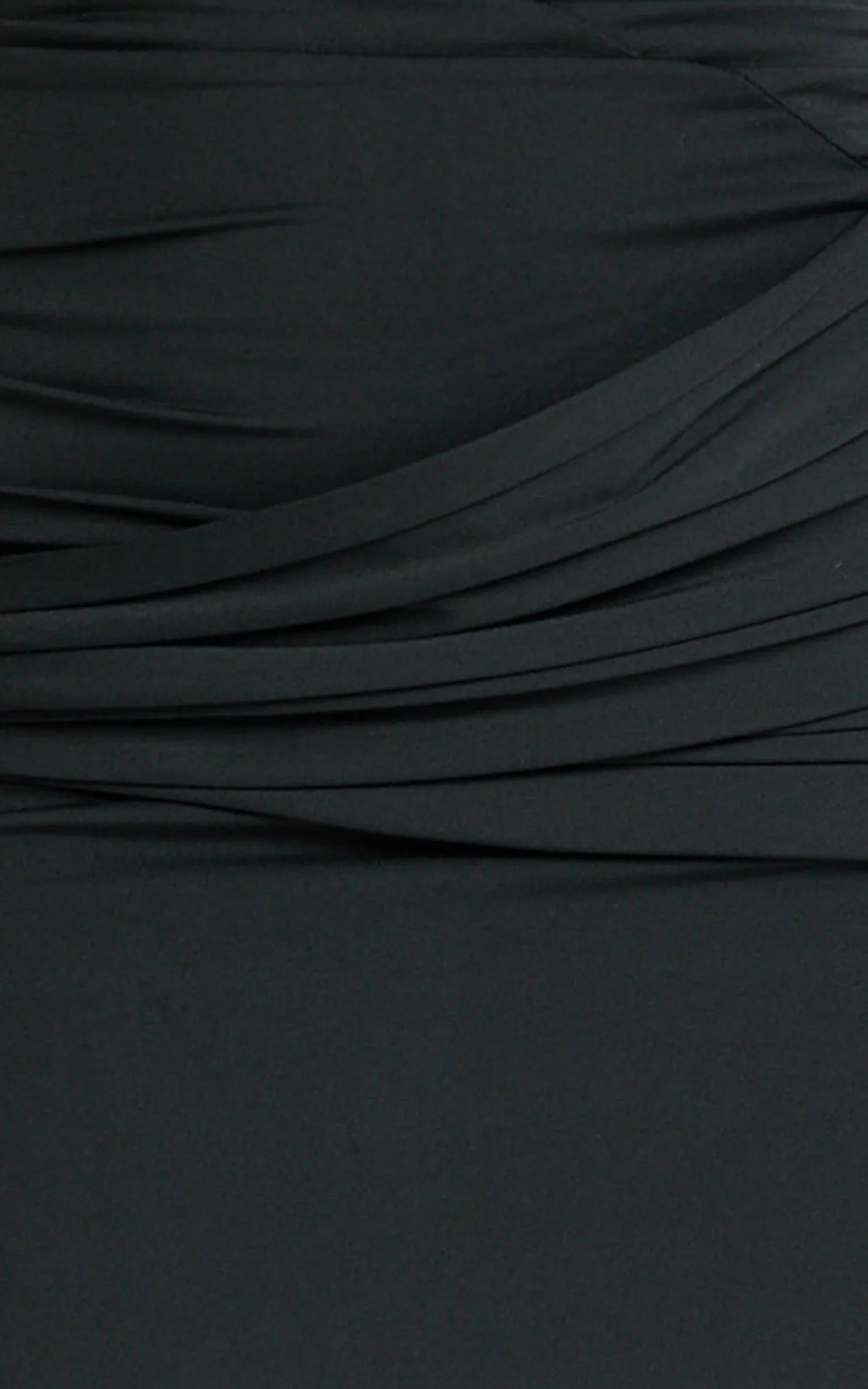 Ginny Maxi Dress - Asymmetric Neck Waist Tie Dress in Black