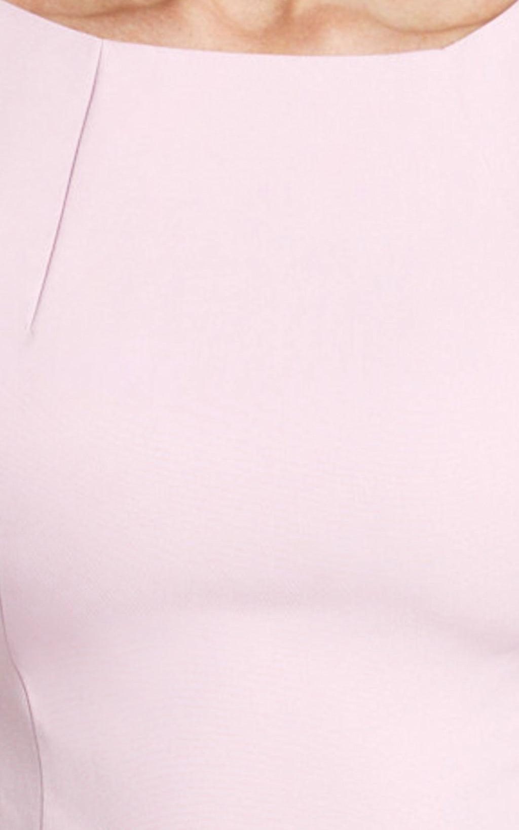 Adela Top - Boat Neck Cap Sleeve Top in Pale Pink