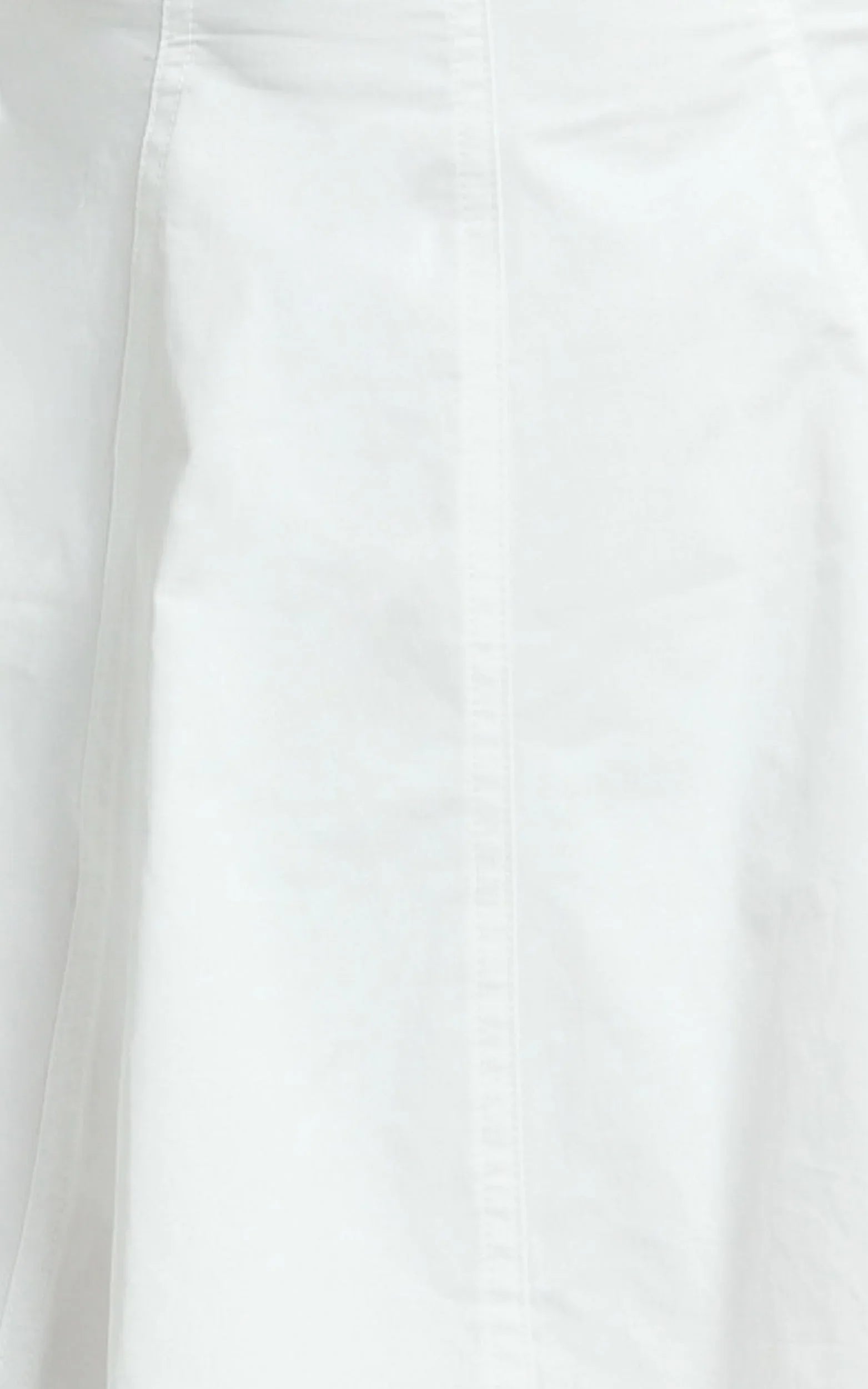 Dylan Mini Dress - High Boatneck Sleeved Fit And Flare Skirt Dress in White