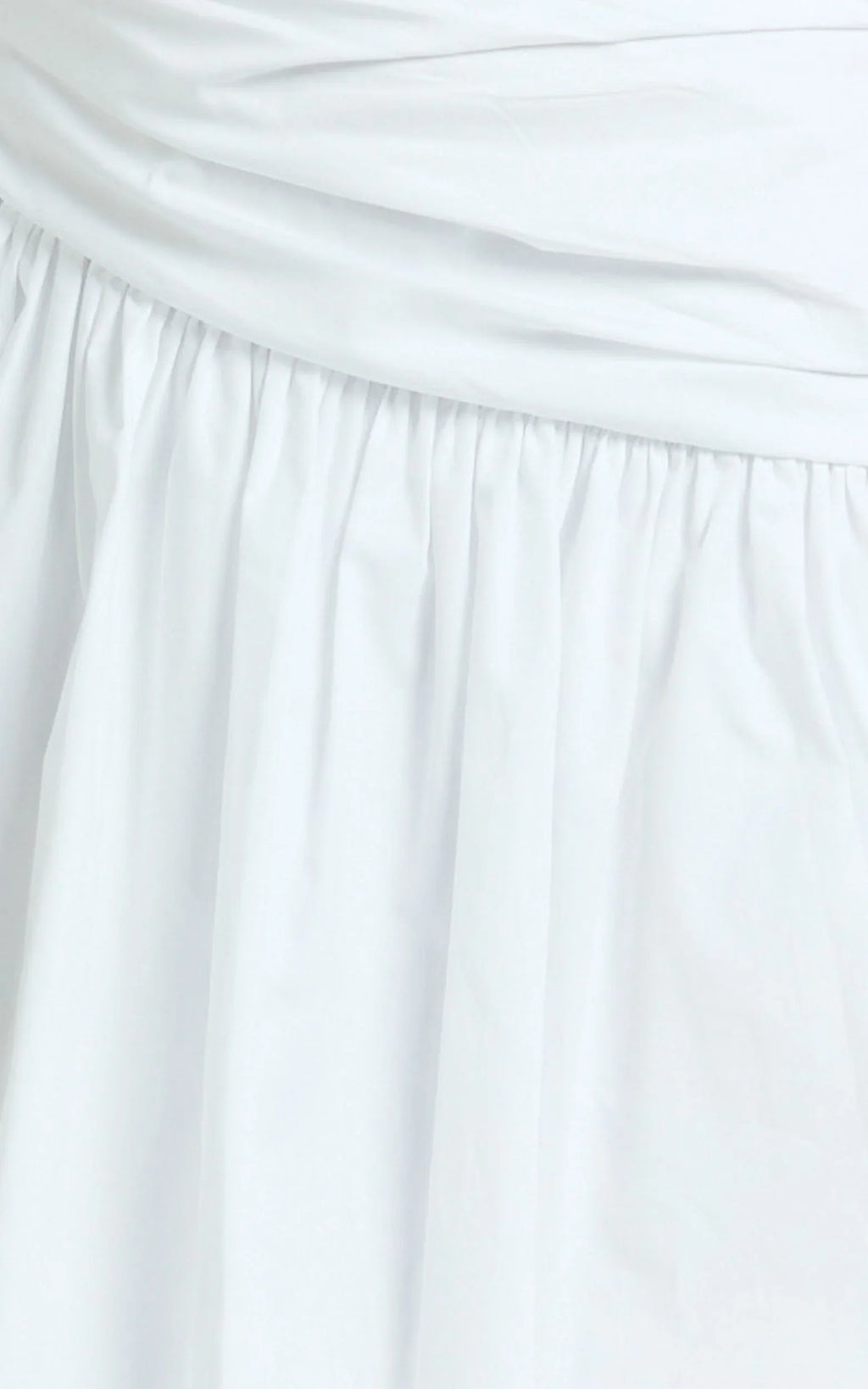 Almera Mini Dress - Strapless Ruched Dress in White