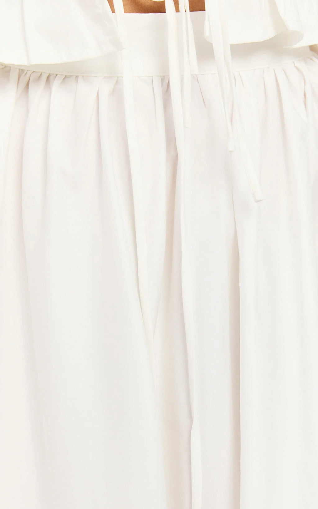 Preston Maxi Skirt - Gathered Waist Full Skirt in Ivory