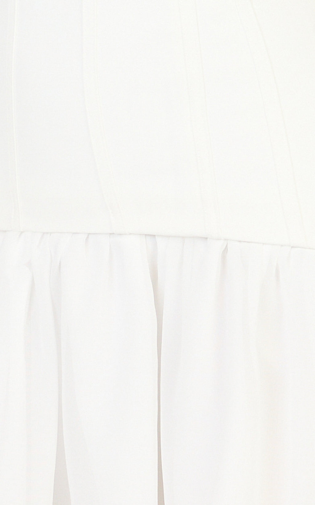 Coco Mini Dress - Corset Bodice Fit And Flare Dress in White