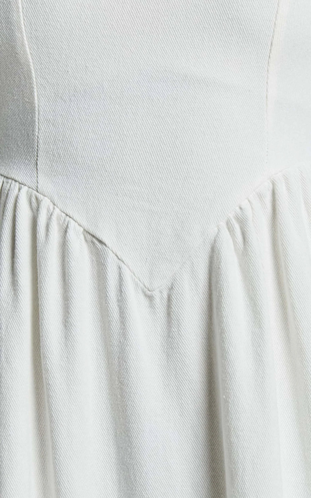 Rhaziya Midi Dress - Sleeveless Straight Neck Fit and Flare Dress in White