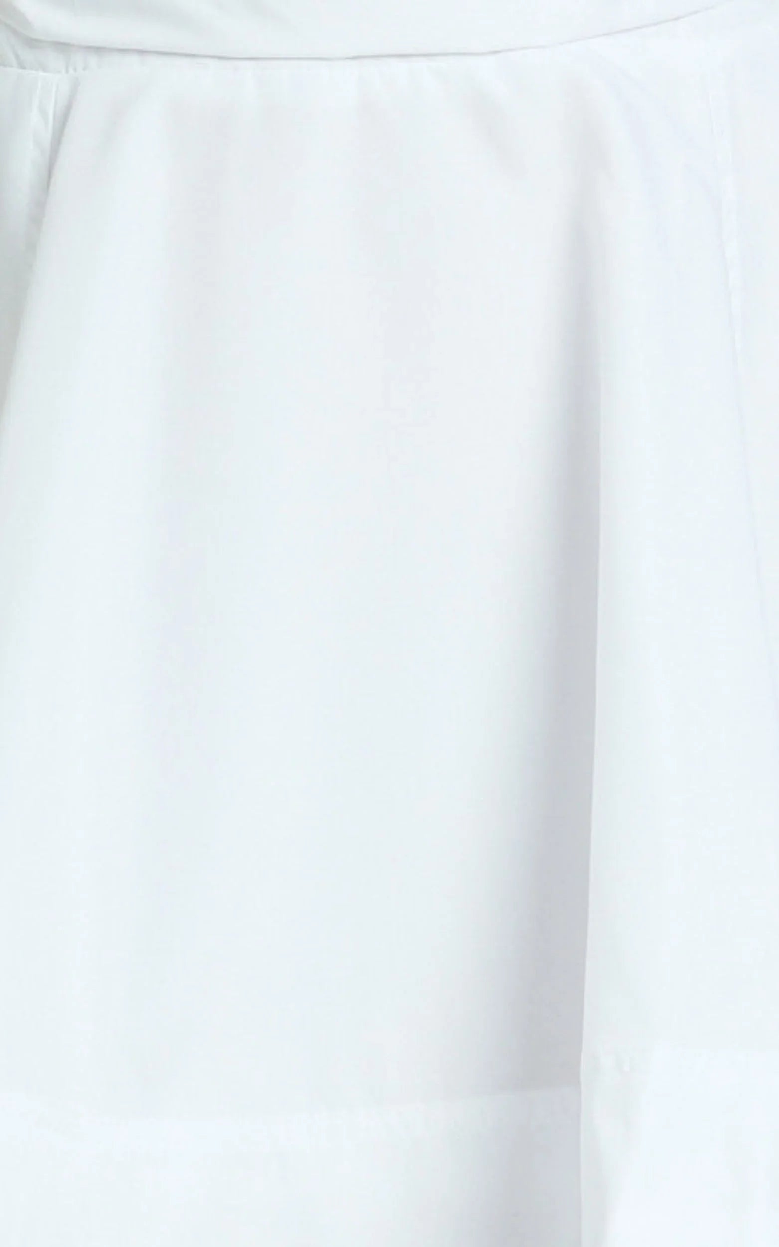 Kristy Mini Dress - V Neck Tie Bust A Line Dress in White