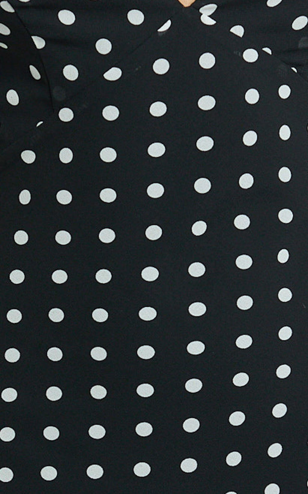Quincy Maxi Dress - Satin Slip Dress in Black Polka Dot