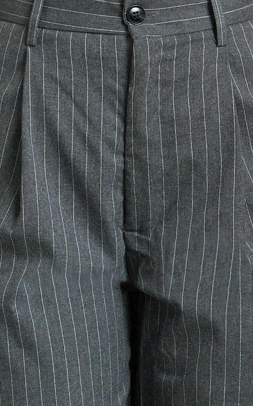 Nora Pants - Pinstripe Tailored Relaxed Pants in Grey Pinstripe